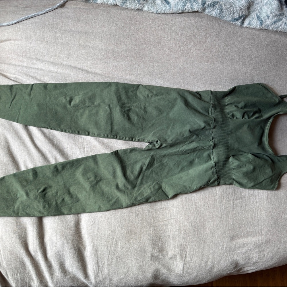 FP Movement by Free People Sage Green Jumpsuit